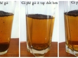 CÁCH PHÂN BIỆT CAFÉ THẬT VÀ HÓA CHẤT, BẮP RANG